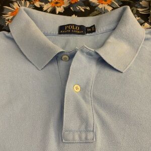 RL POLO SS All Cotton Powder Blue Polo